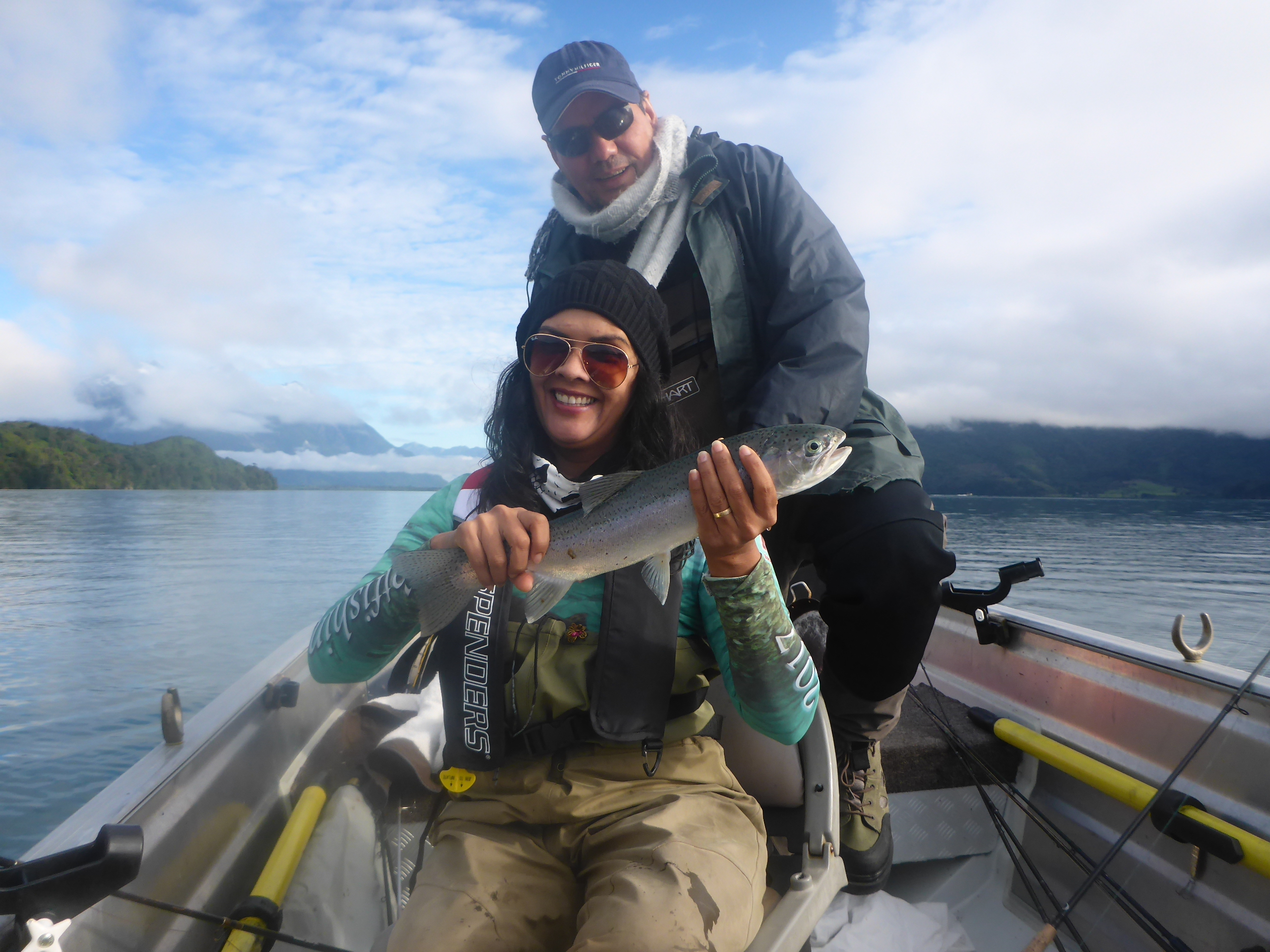 Fotos da pesca esportiva em Chaiten no Chile